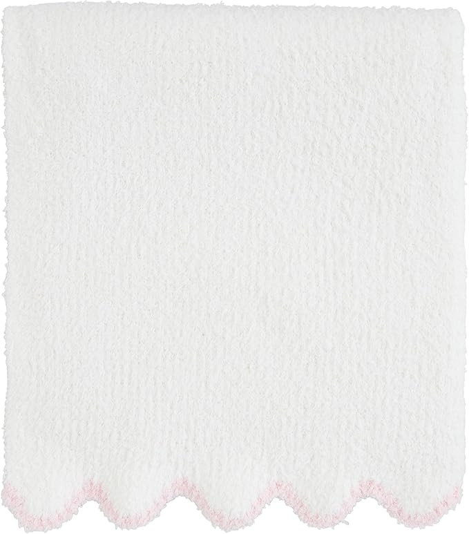 Mud Pie Kids Blue Scallop Chenille Blanket; 34" x 28" | Amazon (US)