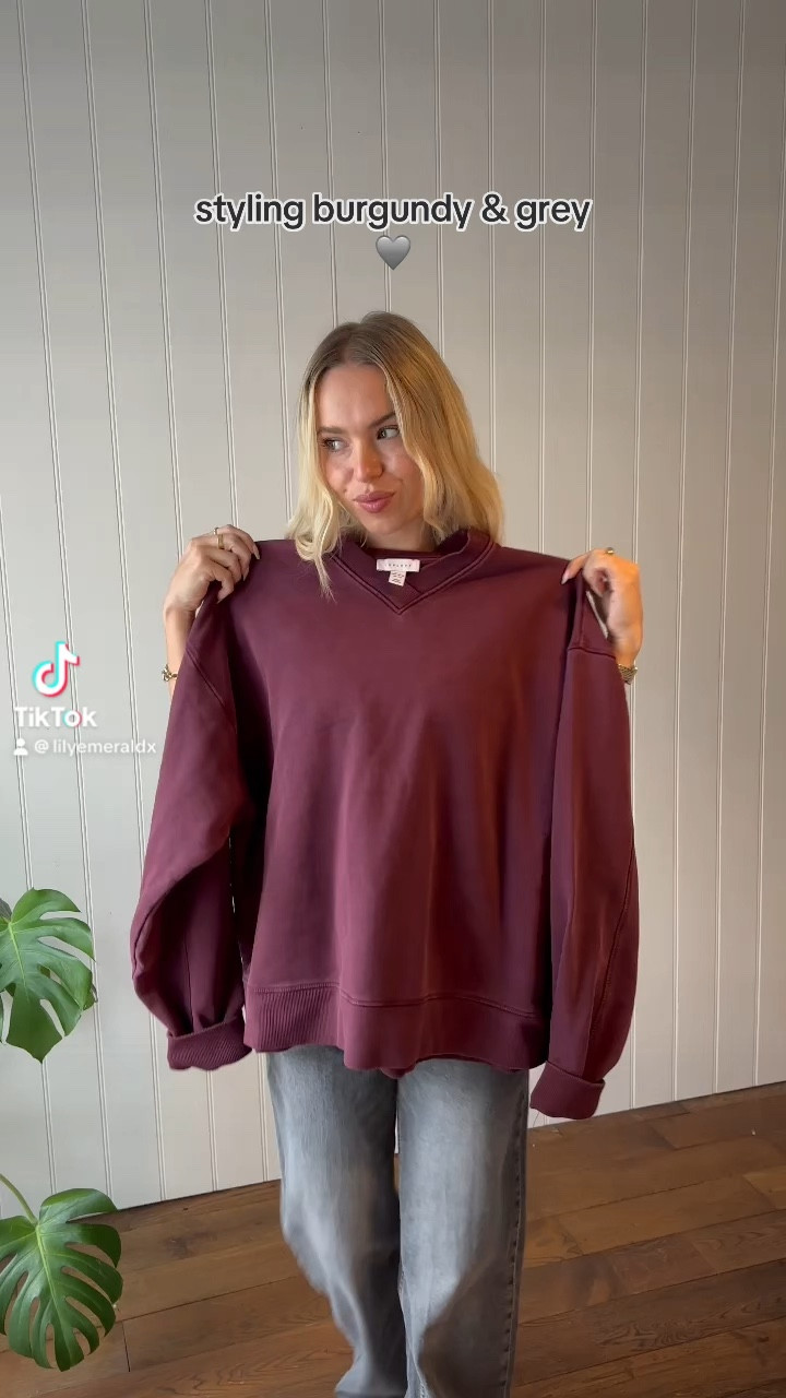 burgundy & grey colour combo 😍

#LTKstyletip #LTKuk #LTKautumn