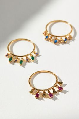 Charm-Embellished Crown Ring | Anthropologie (US)