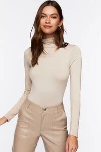 Long-Sleeve Turtleneck Bodysuit | Forever 21 (US)