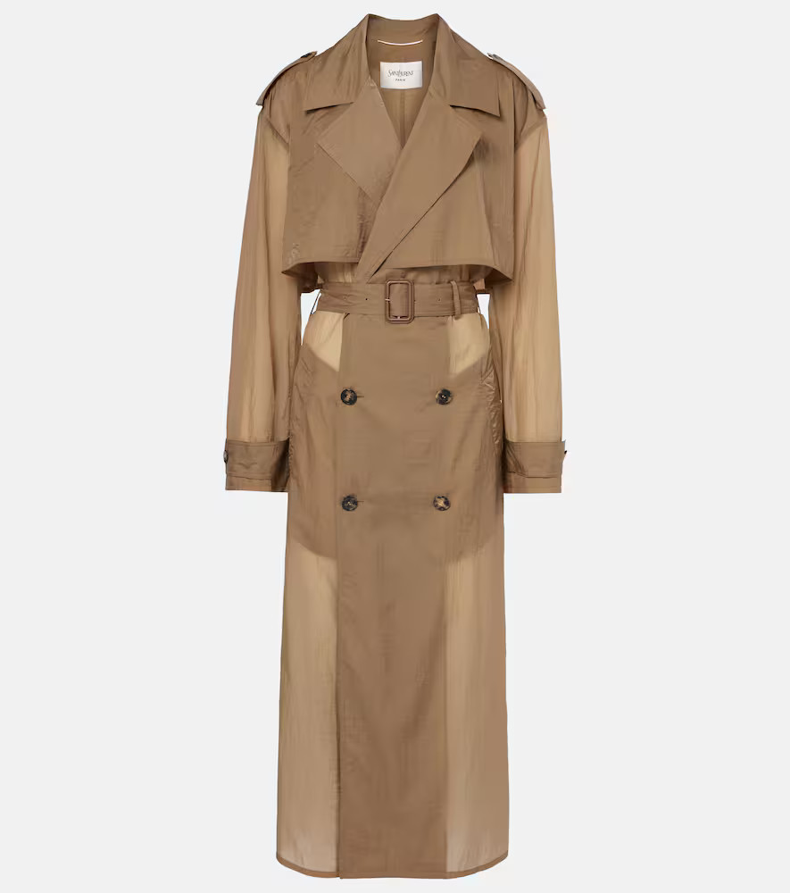 Saint Laurent Sheer trench coat | Mytheresa (US/CA)