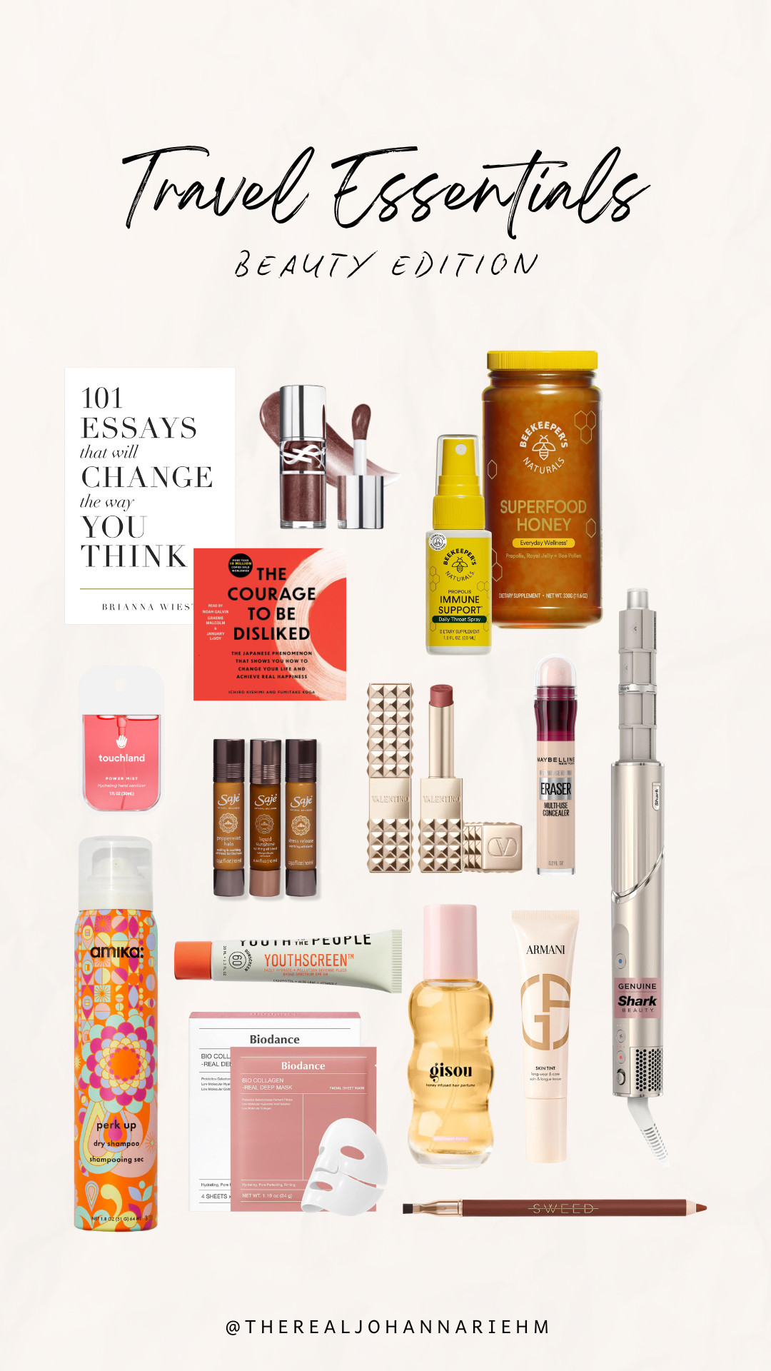 My beauty travel essentials, can't go anywhere without them! 

 #LTKStyleTip #LTKBeauty #LTKTravel