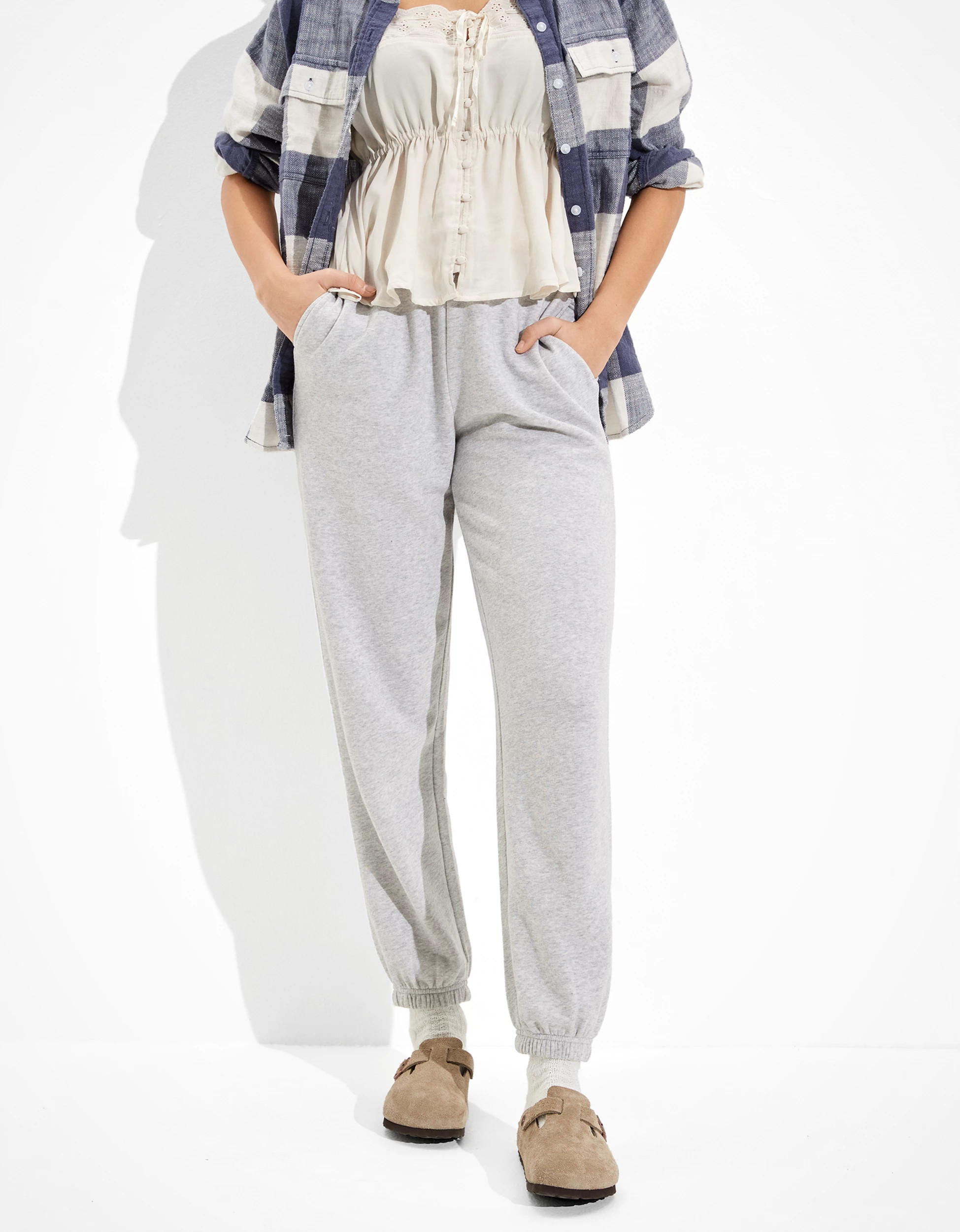 AE Fleece Boyfriend Jogger | American Eagle Outfitters (US & CA)