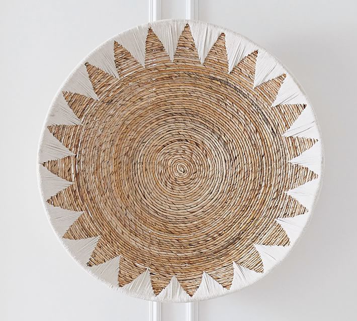 Sunny Handwoven Basket Wall Art | Pottery Barn (US)