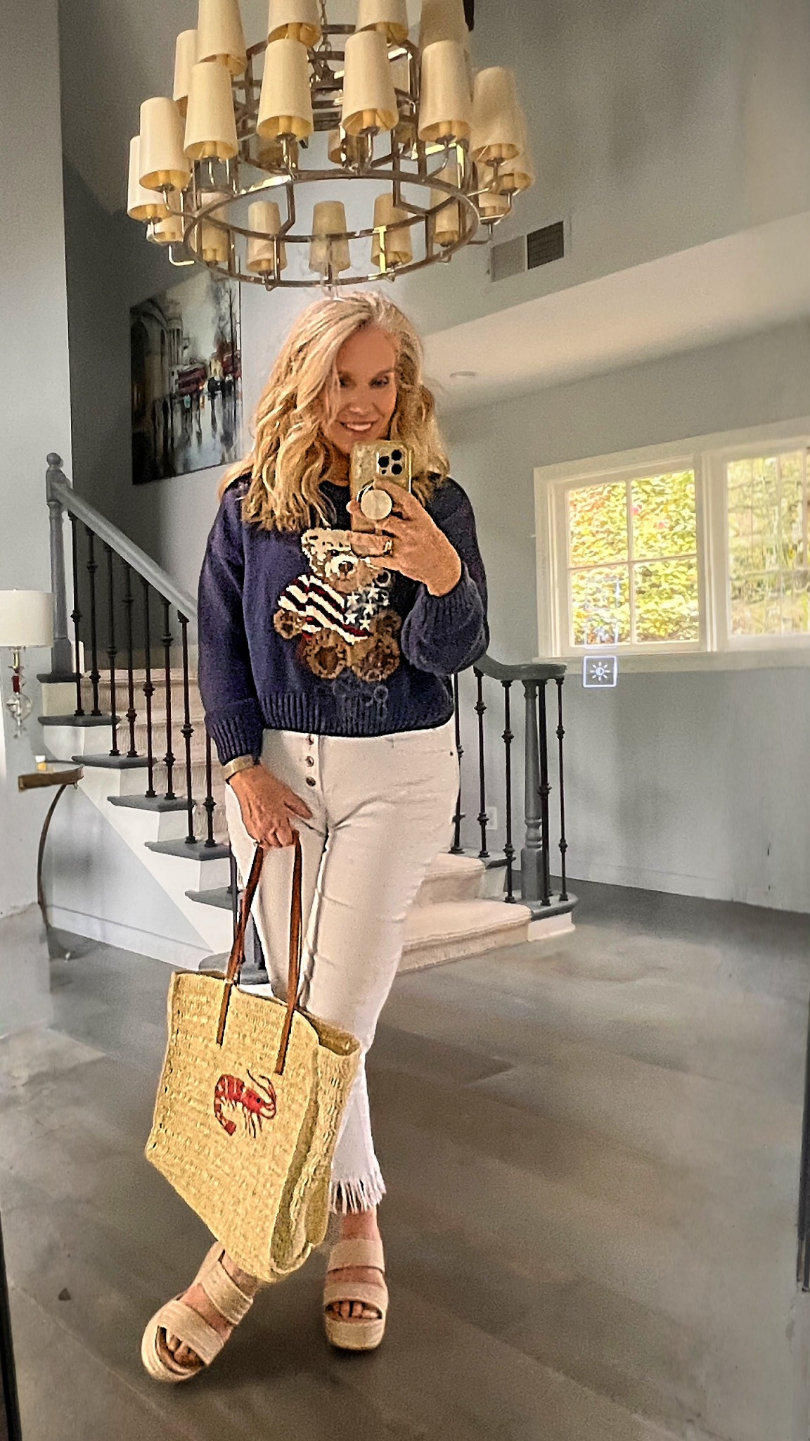 One of my favorite weekend things to do? Go to an EARLY movie!! The theater is almost empty, and I’m out of the house and looking decent before noon (which for me is HUGE!!)
Headed to see the new Avengers movie (Thunderbolts) on a cool LA Memorial Day morning, wearing my favorite white jeans (no longer available), patriot bear sweater (M), and the most comfortable platforms in my closet (TTS).
And of course lots of movie food and drinks in my new lobster 🦞 bag!!) 🤫 🍿 
Everything is linked in my LTK app!






#memorialdayweekend #neverforget #thankyou #redwhiteandblue #mdw  #honorthefallen #godblessamerica #rememberandhonor 


#LTKSummerEdit #LTKStyleTip #LTKSaleAlert