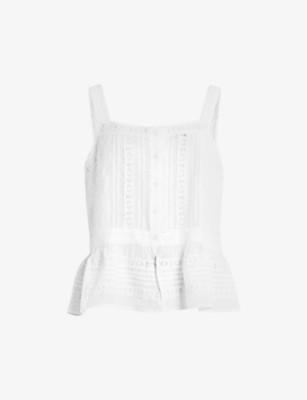 Catalina broderie woven top | Selfridges