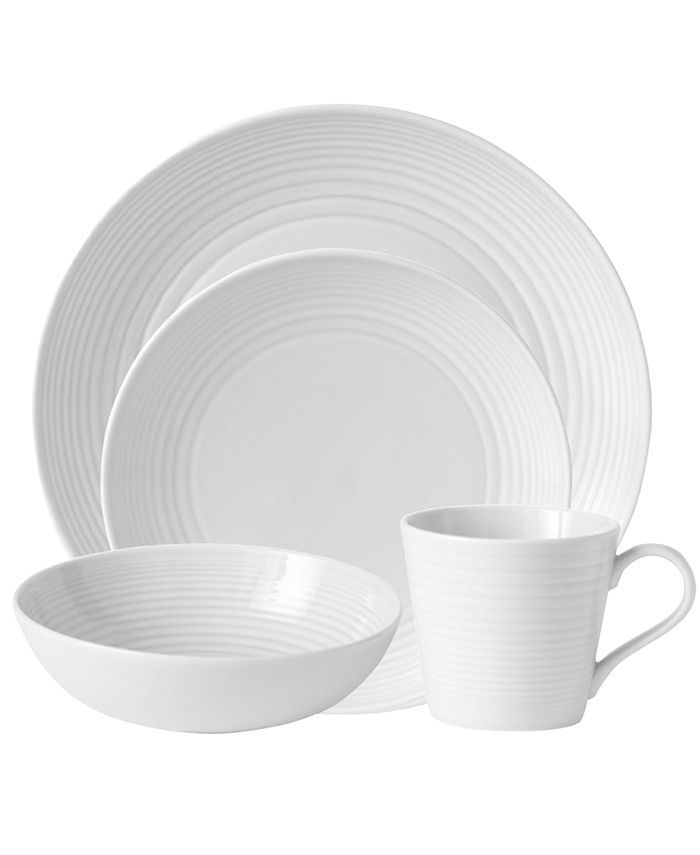 Macy's Royal Doulton Exclusively for Gordon Ramsay Maze White 4-Piece Place Setting & Reviews - D... | Macys (US)