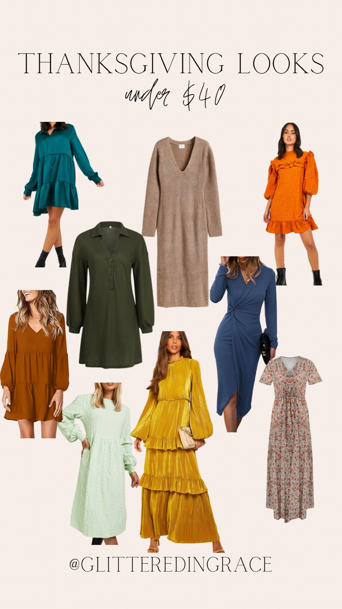 I got my eyes 👀 on all of these dresses for Thanksgiving! 
#holidayootd #thanksgivinglooks #dressesunder40 

#LTKHoliday #LTKSeasonal #LTKunder50