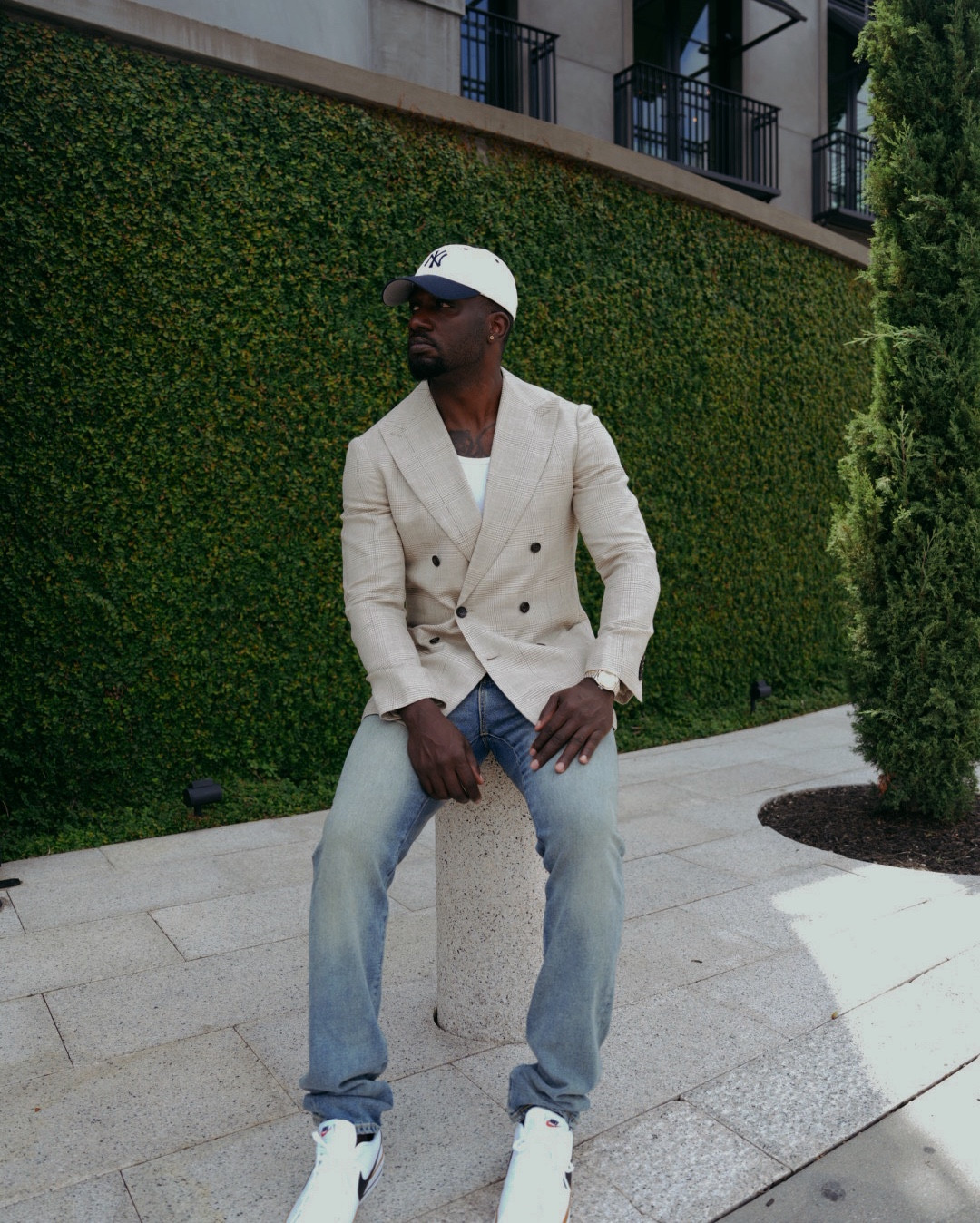 Blazer & denim jeans outfit 

#LTKMens