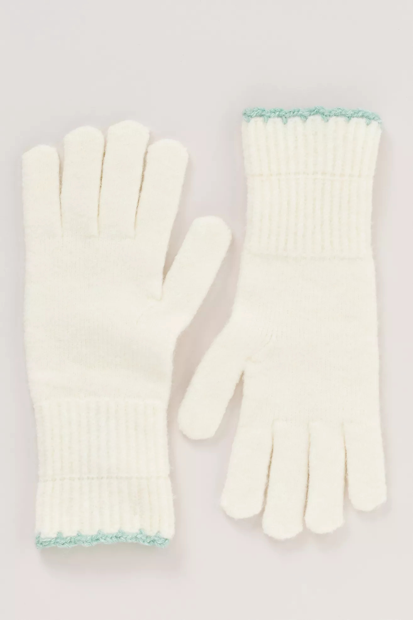 Maeve Solid Ribbed Knit Gloves | Anthropologie (US)