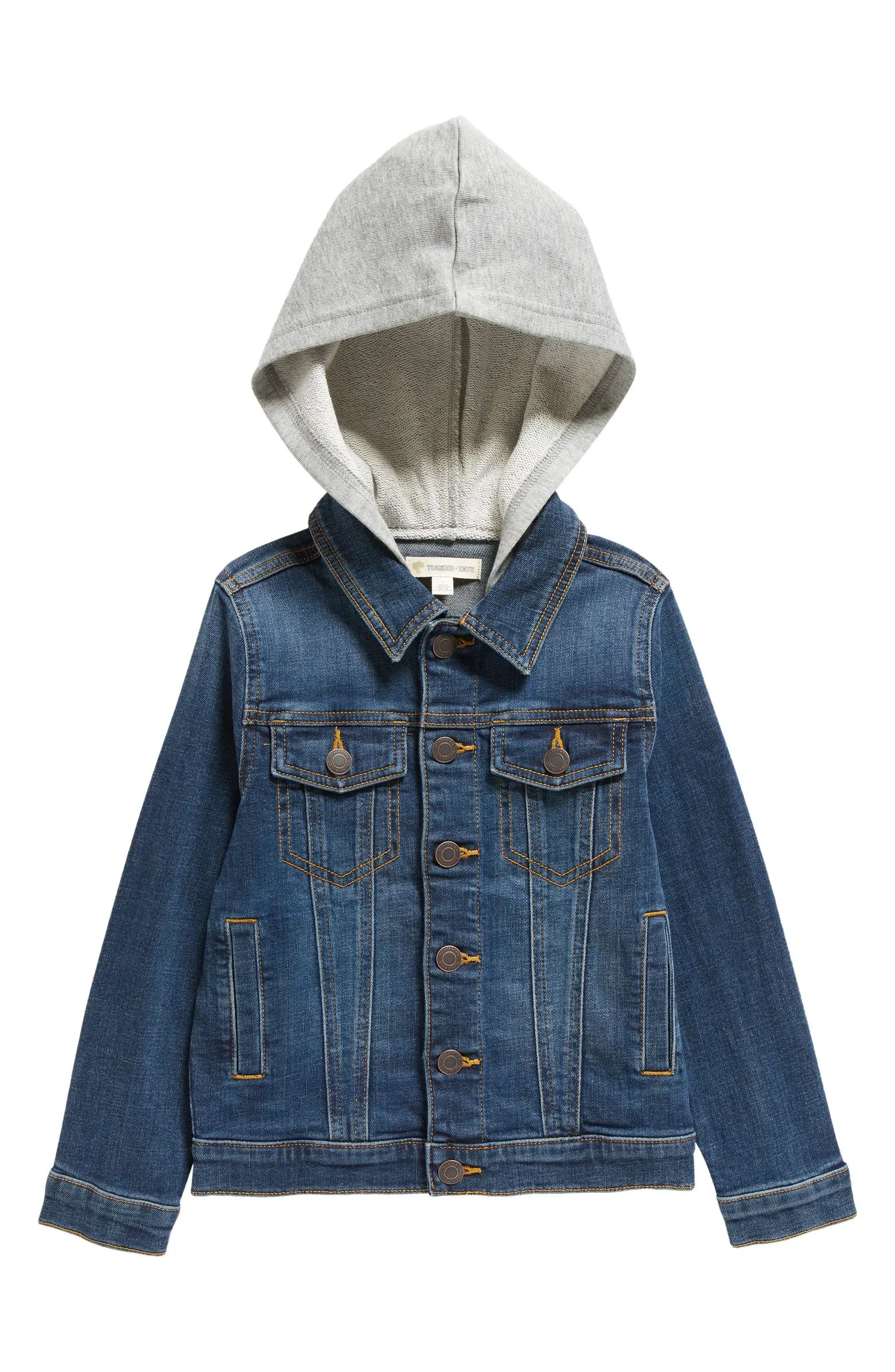 Kids' Hooded Denim Jacket | Nordstrom