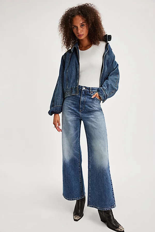Rolla's Sailor Scoop High-Rise Flare Jeans | Free People (Global - UK&FR Excluded)
