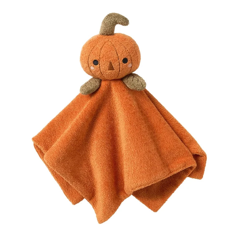 Modern Moments by Gerber Baby and Toddler Halloween Security Blanket, Pumpkin | Walmart (US)