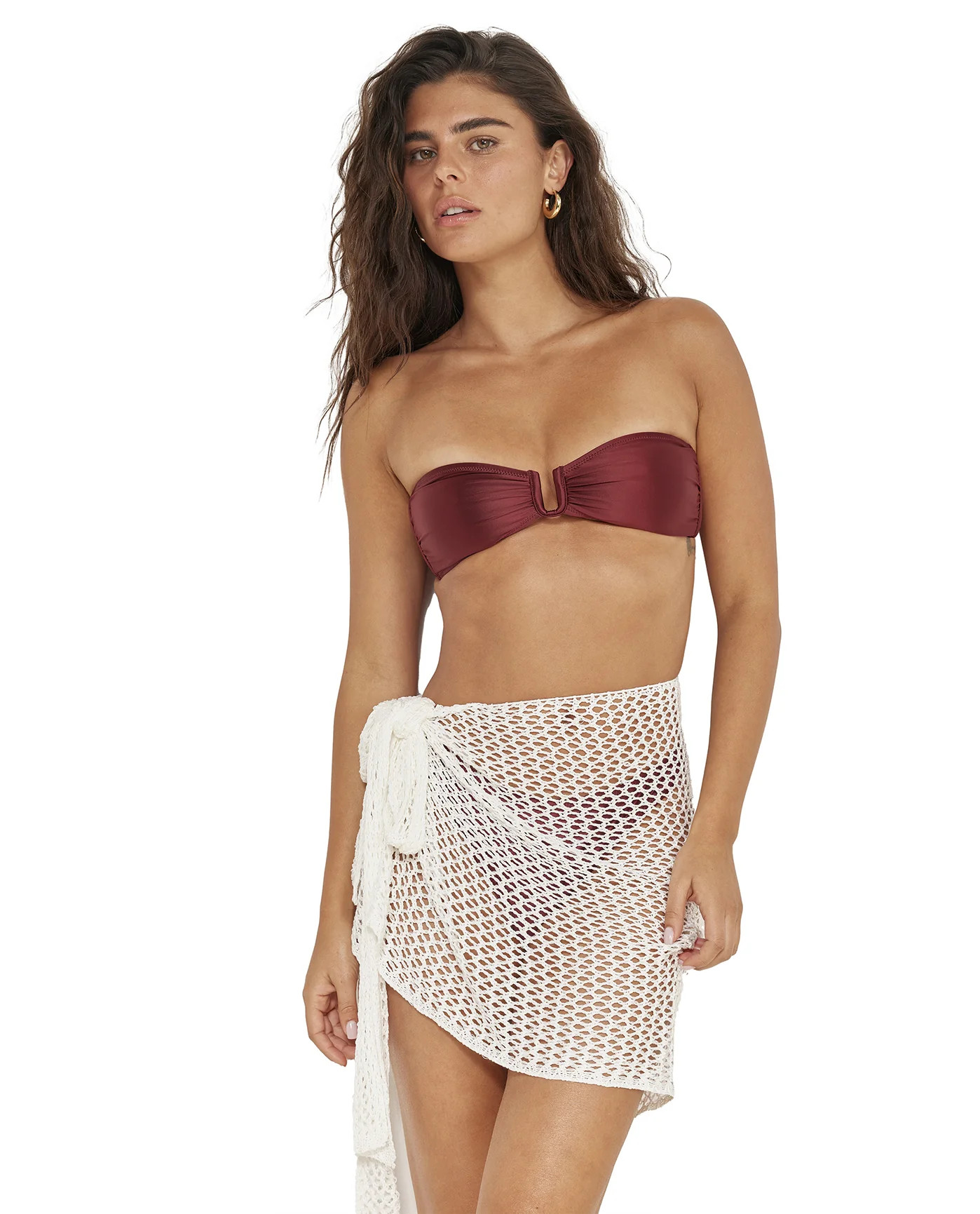 Porto Mini Crochet Pareo Cover-Up-Off-white | Gottex Swimwear