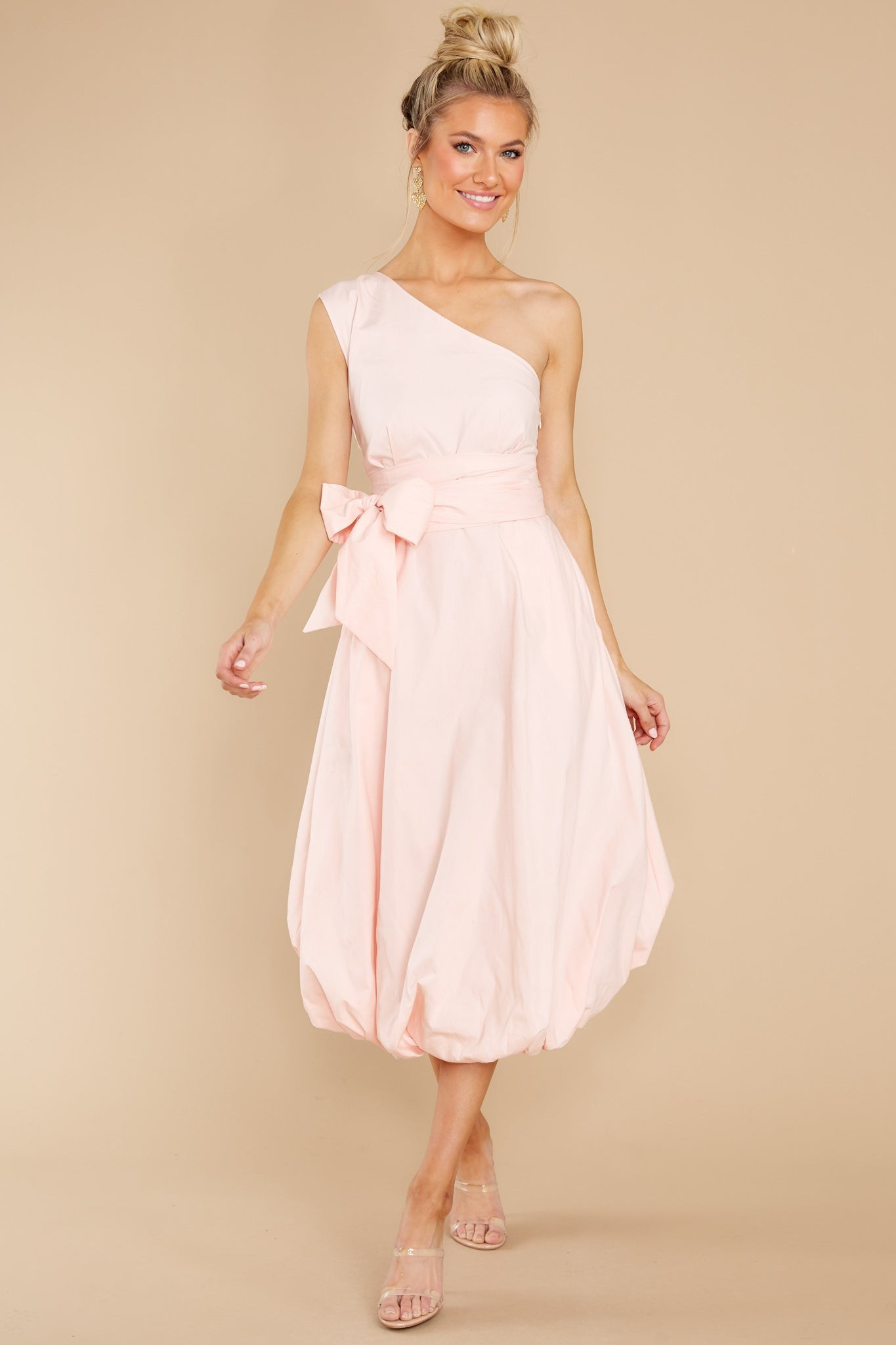 Cheery Times Pink Midi Dress | Red Dress 