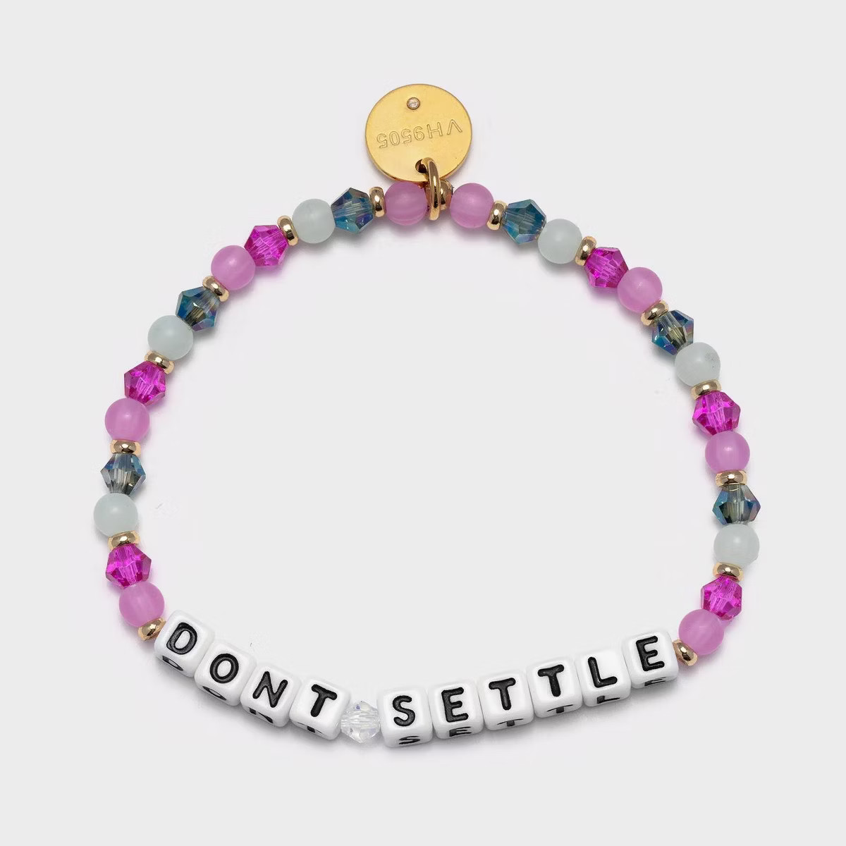 Little Words Project Don't Settle Beaded Bracelet - Pink | Target
