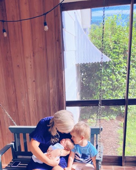 Welcoming in June with our sweet whittle tiny angel newborn 👶🏼 and all the sweet summer naps and snuggles on the porch 🌾 ahead!! 👼🏼🫶🏽🤱 Goodness gracious I’m in newborn heaven 🥹⛅️ - give me alllllll the babies, @wesmabry !! 🥰🤭😘😍 #newbornheaven #fullhandsfullerhearts 

Second babies are truly just “along for the ride” - and Sweet Baby Levi Rhett has been the best little sleeper 😴 already and truly such a dream baby!! 🤍💫 And Judson is truly LOVING being a big brother 🥹 - which has blown me away and constantly melts my heart 😭 - and these two brother besties have me wrapped around their finger!!! 👶🏼🩵👶🏼 #bigbrotherjudson 

My sweet cousins - @njmmjones - brought dinner over for us last night 🐔🍽️ - (so sweet!! 🥹) and Nick even got to get some Sweet Baby Levi Rhett snuggles!! 👶🏼🩵🥰 Our sweet baby boy LOVES being outside ☀️ - just like his big “bubba” Judson 🫶🏽 -  so we like to spend lotssss of time out on our screened-in porch 🌾 (especially on our porch swing 💫) and back deck 🪵, too!! Simply the BEST for these sweet newborn 🤱 summer days!! 🌞 #brotherbesties #newbornsummer 

Life lately has looked like watering 💦 the garden 🪴 while baby brother is napping 😴 away, bedtime routine 🛌 & storytime 📖 are extraaa cute these days!! 🥹🫶🏽💫📚🌙, and there is nothing like waking up this Saturday morning to the sweetest lil’ nursing 🤱 view 👶🏼🩵🐶 - full bed 🛌 & fuller hearts 🤍 (like I keep saying)!! 🫶🏽 Yay for sweet sweet summertime with both of my babies!! 👶🏼☀️🩵 #sweetsummertime 

#LTKBaby #LTKHome #LTKFamily