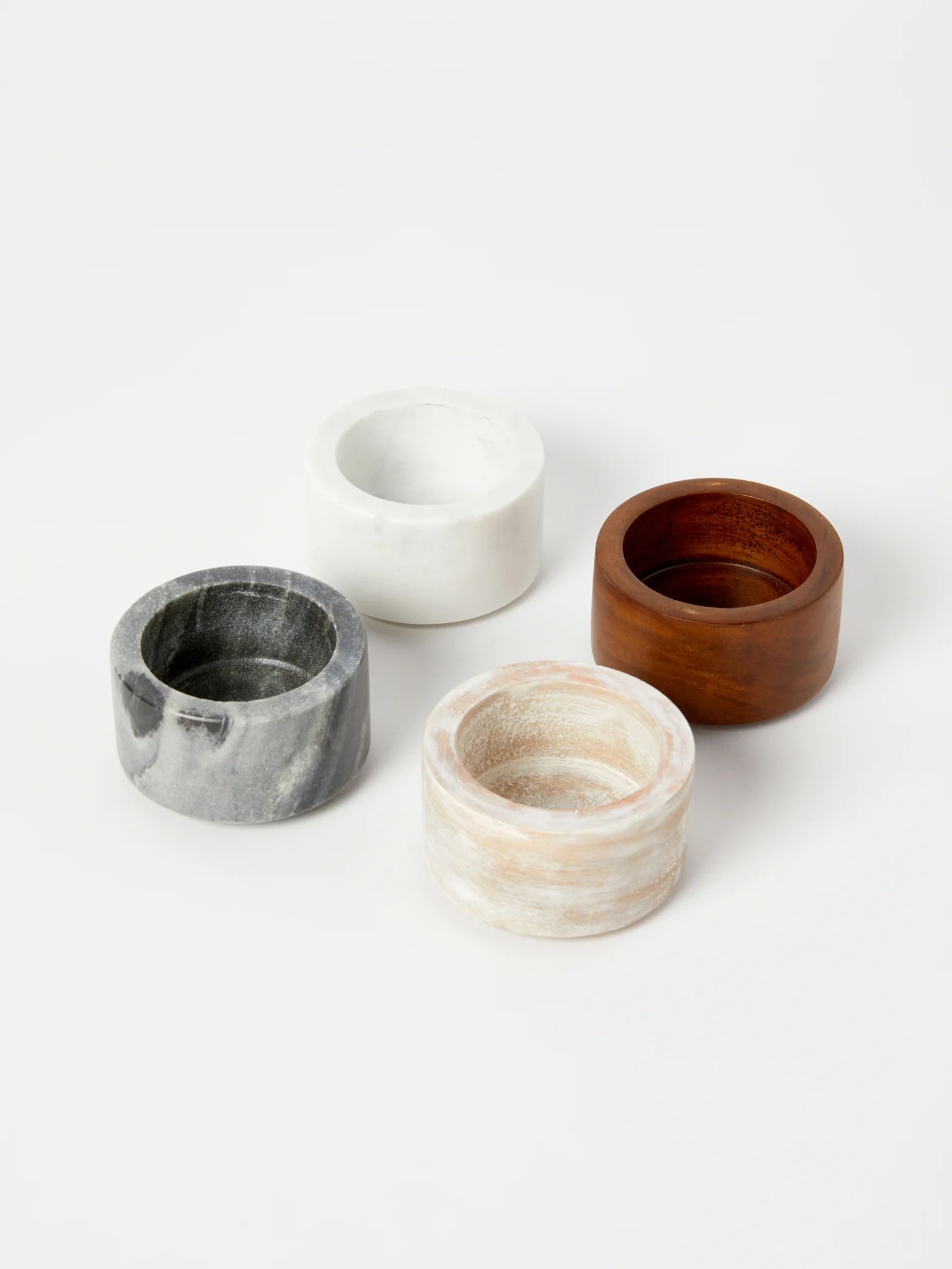 Marble & Wood Mini Bowl Set | Verishop