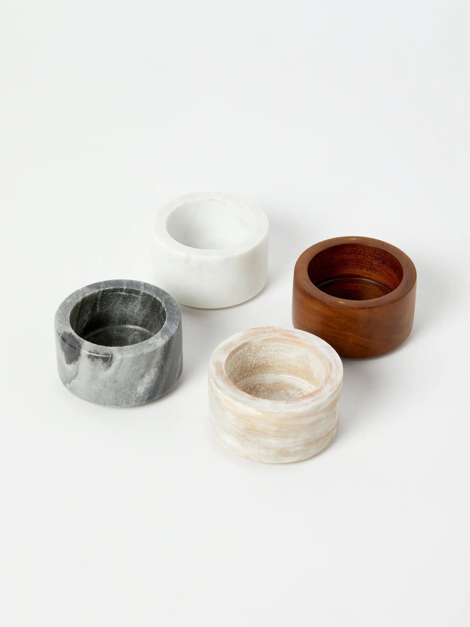 Marble & Wood Mini Bowl Set | Verishop