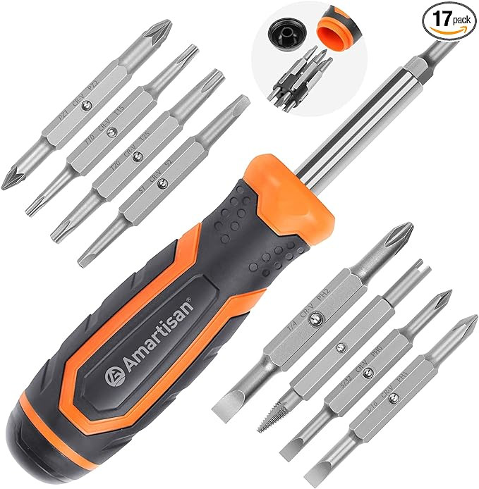 Amartisan 18-in-1 Multi-bit Screwdriver Set Tool All in One, Portable Multi-Purpose Screwdriver, ... | Amazon (US)