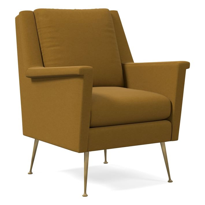 Carlo Mid-Century Chair - Metal Legs | West Elm (US)