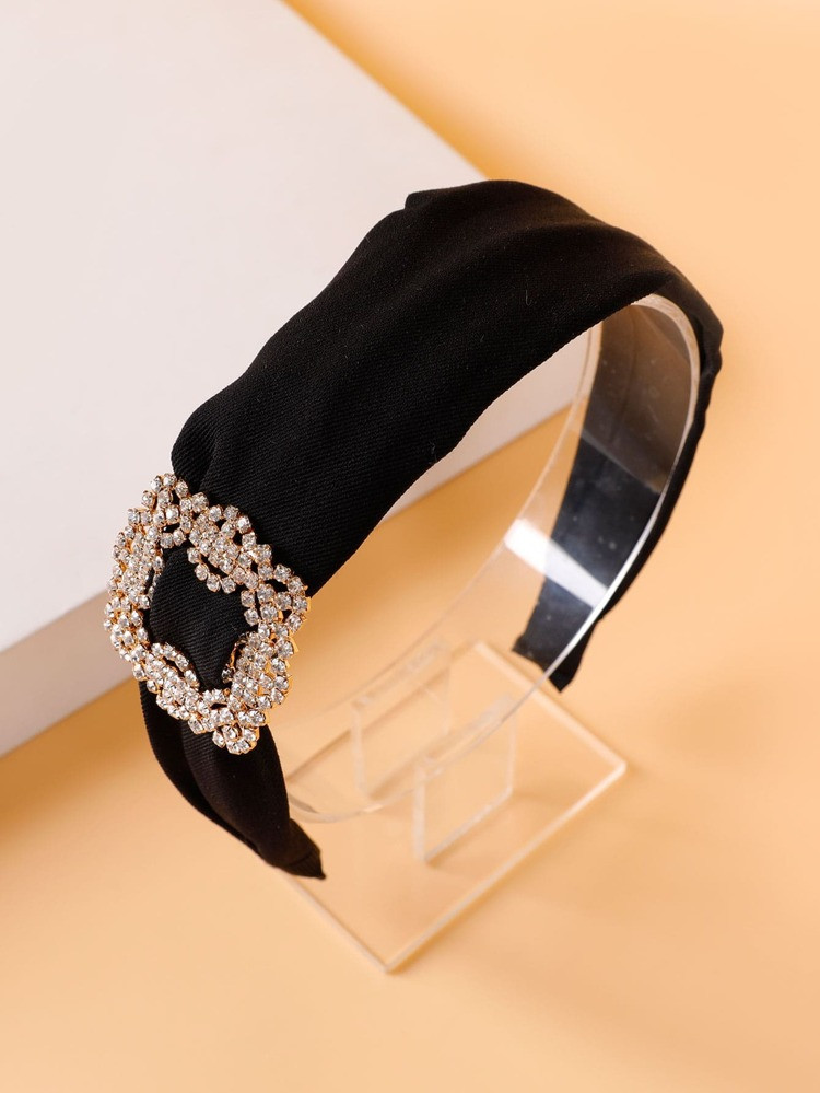 Rhinestone Decor Wide Headband | SHEIN