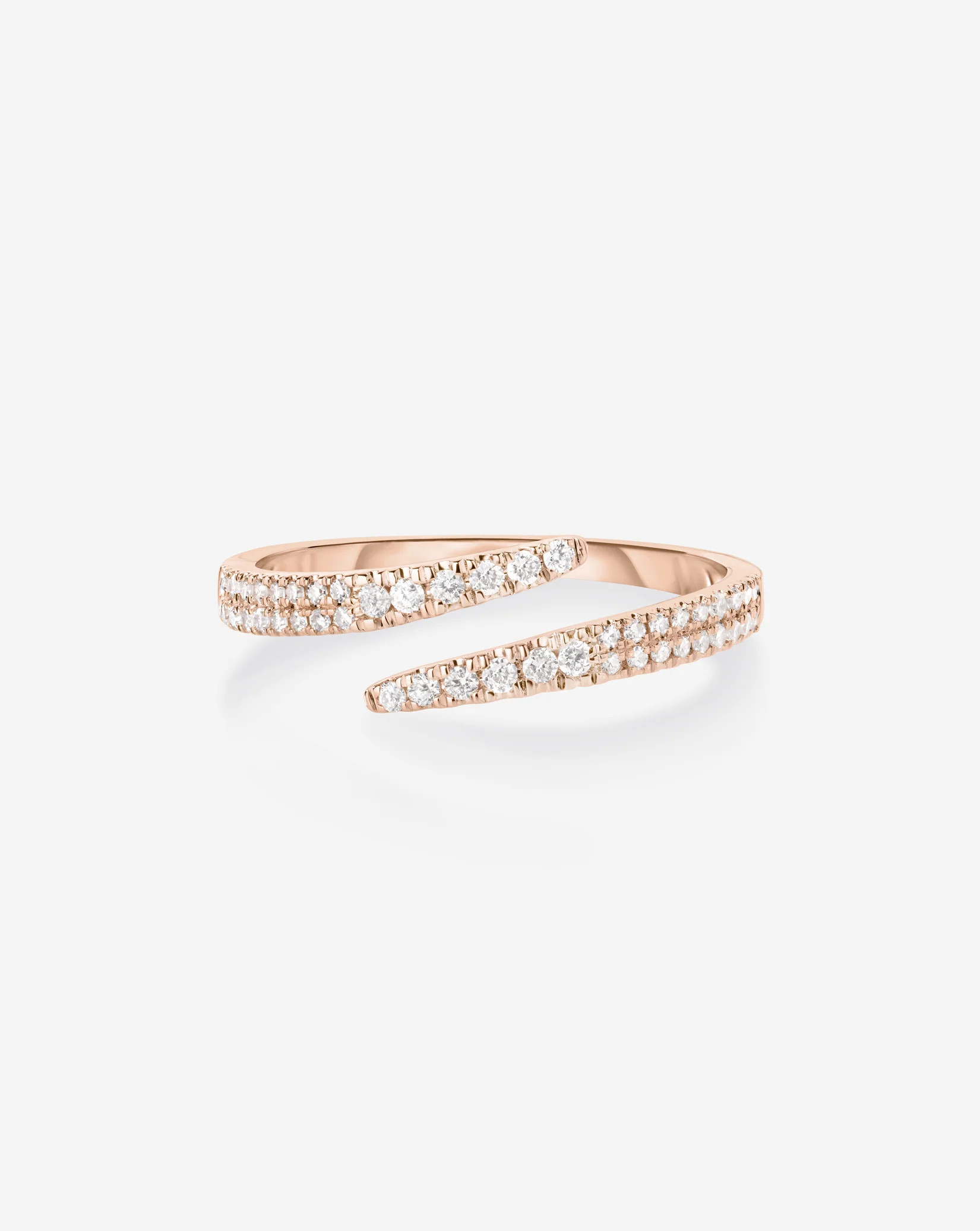 Open Diamond Wrap Ring - 14k Rose Gold / 6.5 | Ring Concierge