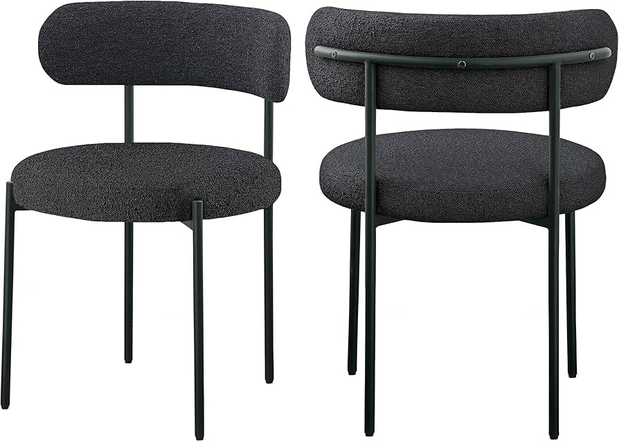 Meridian Furniture Beacon Collection Modern | Contemporary Boucle Fabric Upholstered Dining Chair... | Amazon (US)