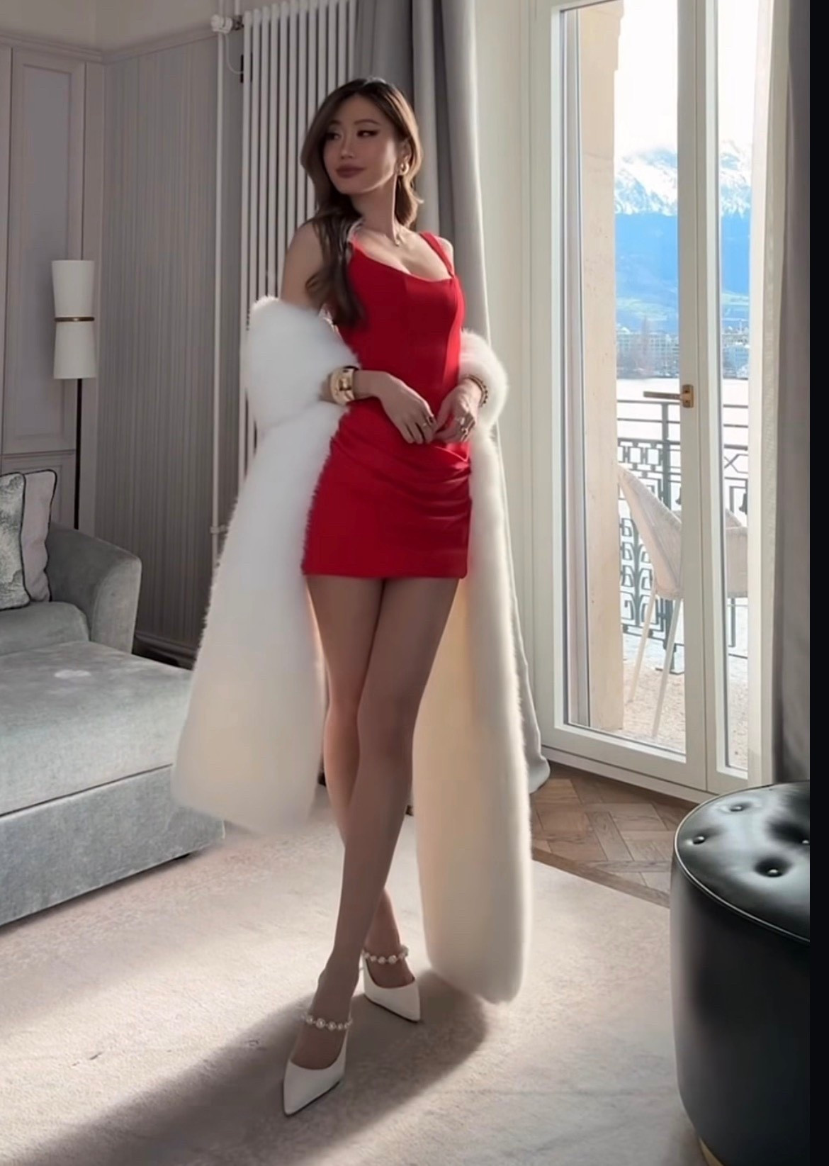 Red mini dress

White fur shawl 

White rhinestone strap pumps

Christmas , new years outfit 


#LTKSeasonal #LTKGiftGuide #LTKootd
