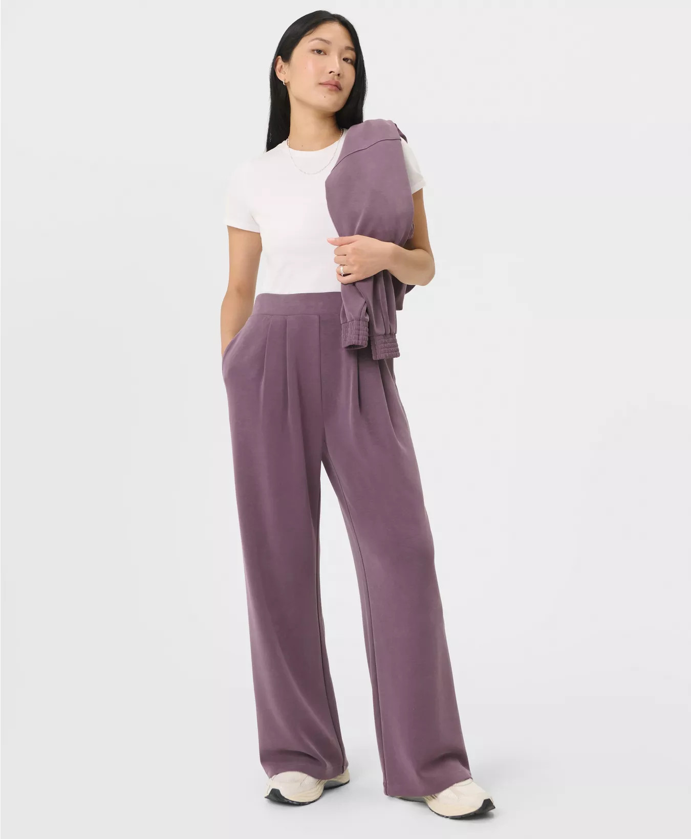 Sand Wash Wide Leg Trouser - Neptune Purple | Women's Trousers & Yoga Pants | Sweaty Betty | Sweaty Betty UK