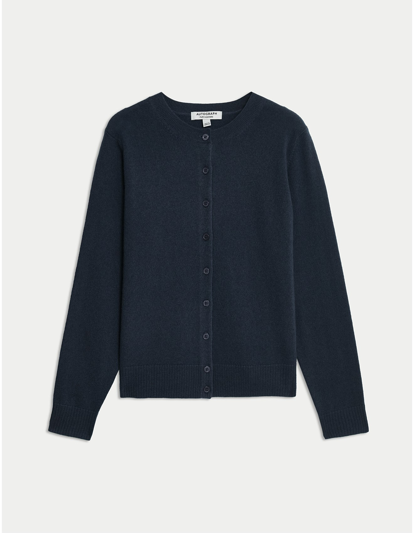 Pure Cashmere Crew Neck Relaxed Cardigan | David Jones (Australia & New Zealand)