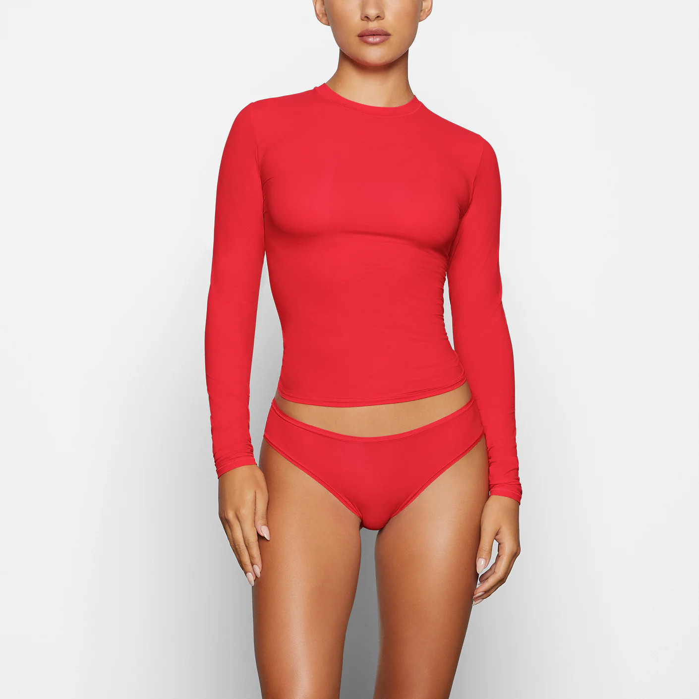 FITS EVERYBODY LONG SLEEVE T-SHIRT | SKIMS (US)