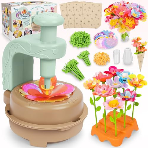 Fabric Flower Bouquets Toys, DIY Craft Kits Toys for Kids - Flowers Market Toy, Build Your Flower Bouquet, Arts & Crafts for 4+ Year Toddler Girl, Educational Activity Preschool B-Day Gifts | Amazon (US)