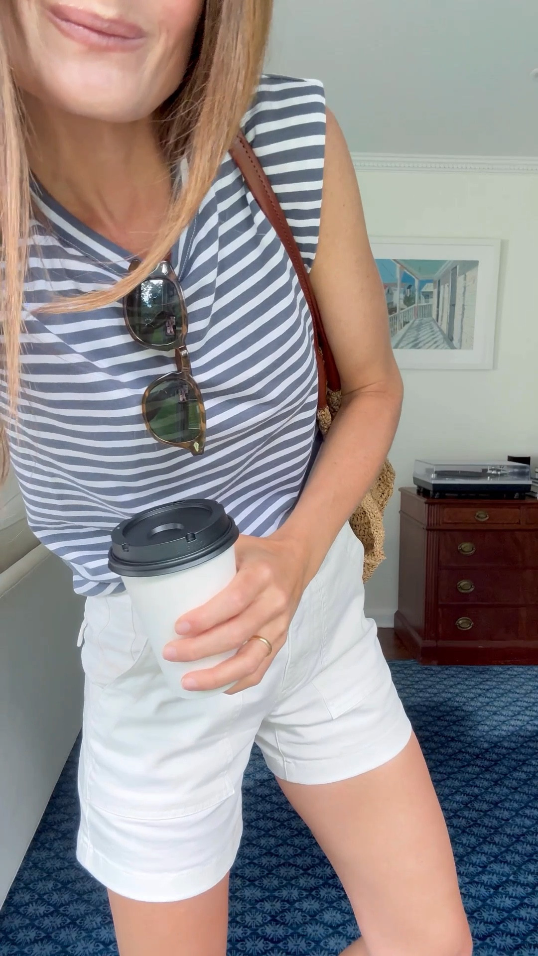 Thursday ootd ✨

Sizing notes 〰️
shirt: wearing an xs
shorts: wearing my true size, a 26, but wish I had sized up to a 27. 

Pistola gave us a code!! Use MEG15 for 15% off when you make a purchase on their site!! I am linking me three other favorites styles from them below - these have been a best seller for MONTHS and for good reason. They are all universally flattering and make you look & feel great!! I take my true size in all styles, except the shorts I’m wearing today I would size up in the white Marissa shorts 💙