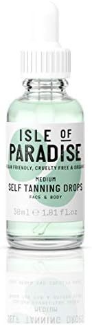 Paradise- Self Tanning Drops Medium Full Size,100 Percent Vegan, Organic. | Amazon (US)