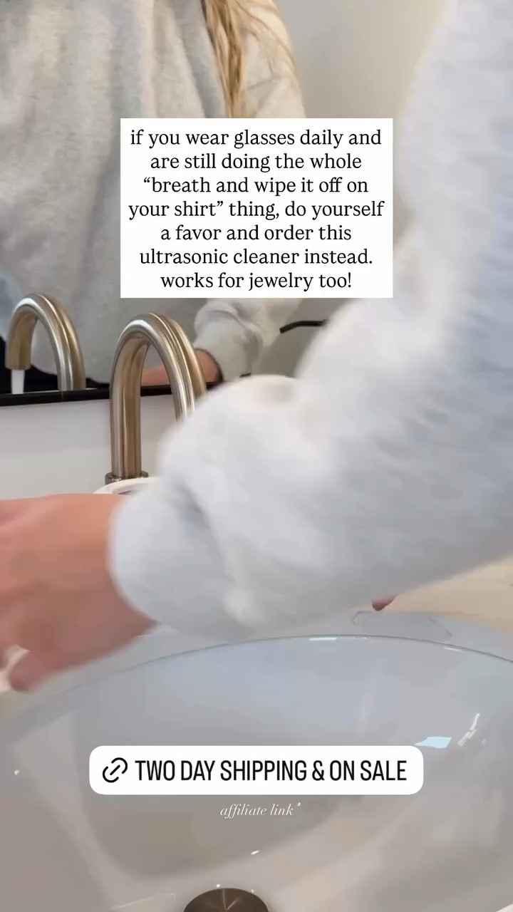 if you wear glasses daily and are still doing the whole “breath and wipe it off on your shirt” thing, do yourself a favor and order this ultrasonic cleaner instead. works for jewelry too!

#LTKHome #LTKSaleAlert