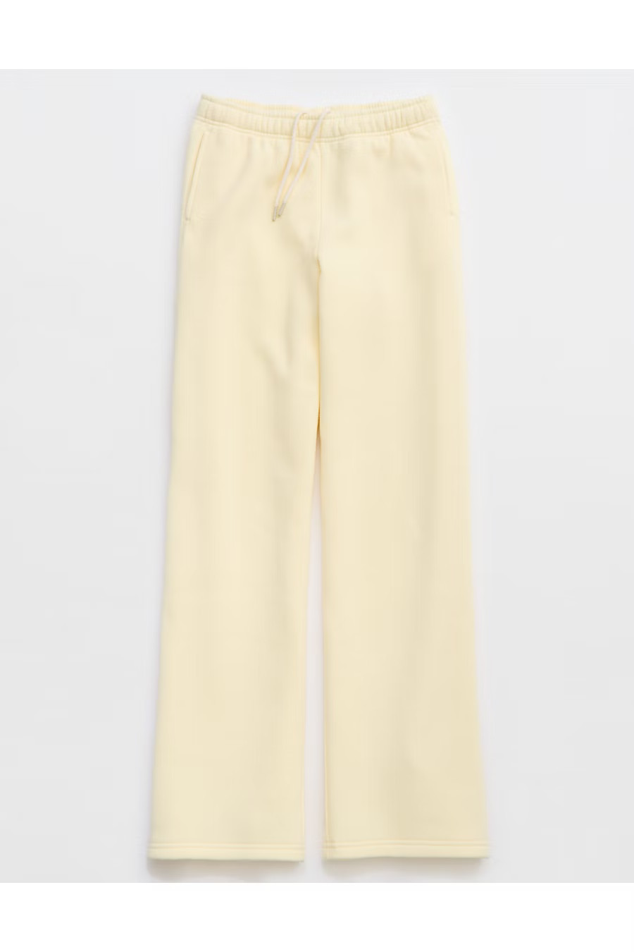 OFFLINE By Aerie Cloud Fleece Trouser Women's Natural Yellow XXS | Aerie