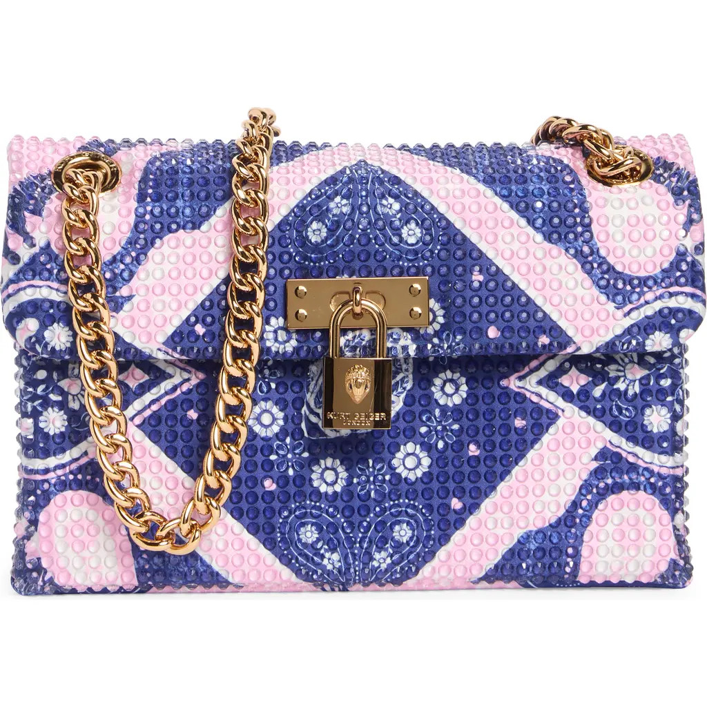 Kurt Geiger London Crystal Fabric Mini Brixton Convertible Crossbody Bag in Open Pink at Nordstrom Rack | Nordstrom Rack
