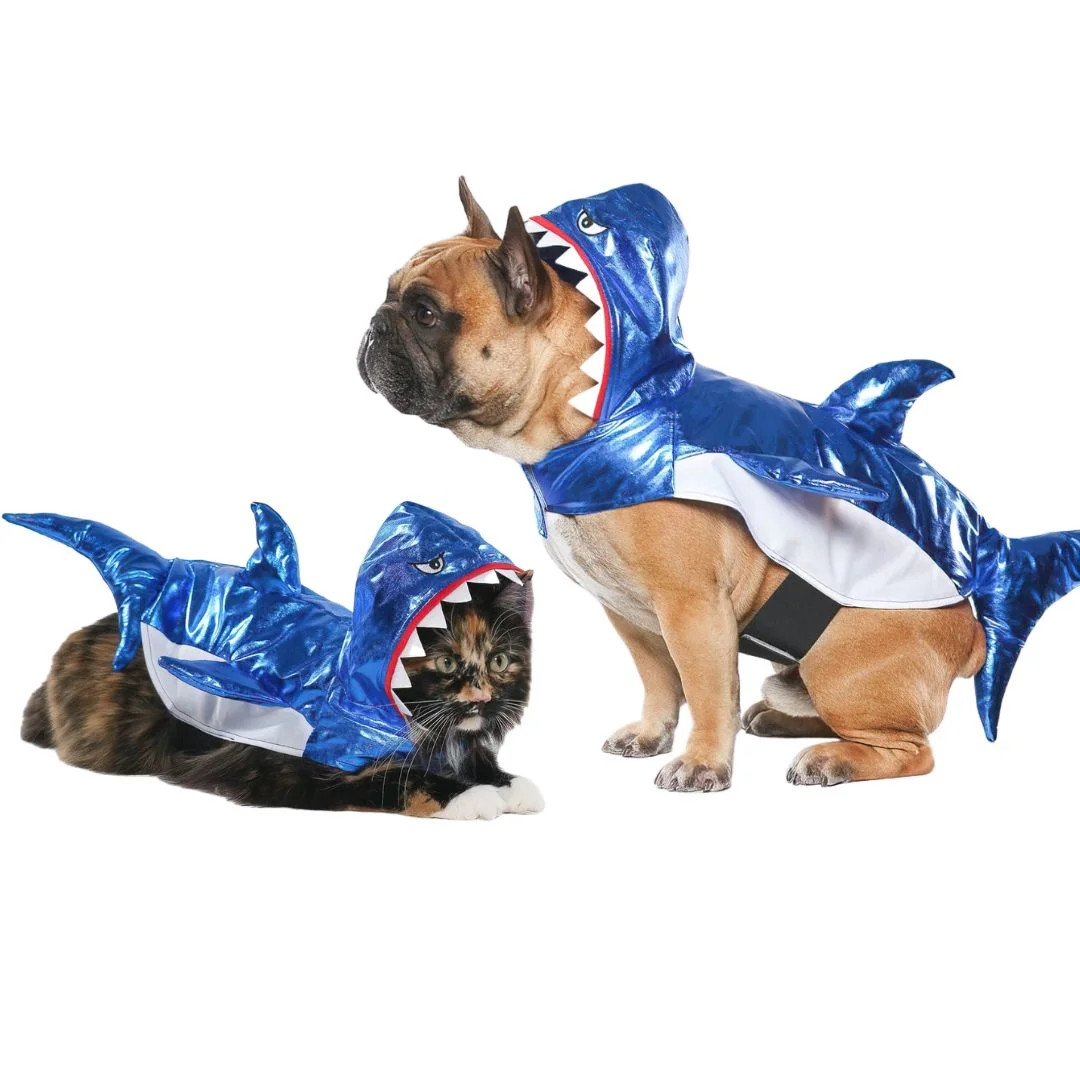 Vibrant Life HalloweenDog Costume and Cat Costume: Shark, Size Extra-Small | Walmart (US)
