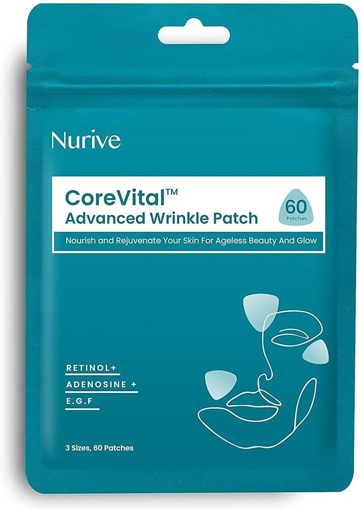 NURIVE CoreVital Advanced Wrinkle Patch Invisible Face Lift Tape | Overnight Anti Aging Patches |... | Amazon (US)