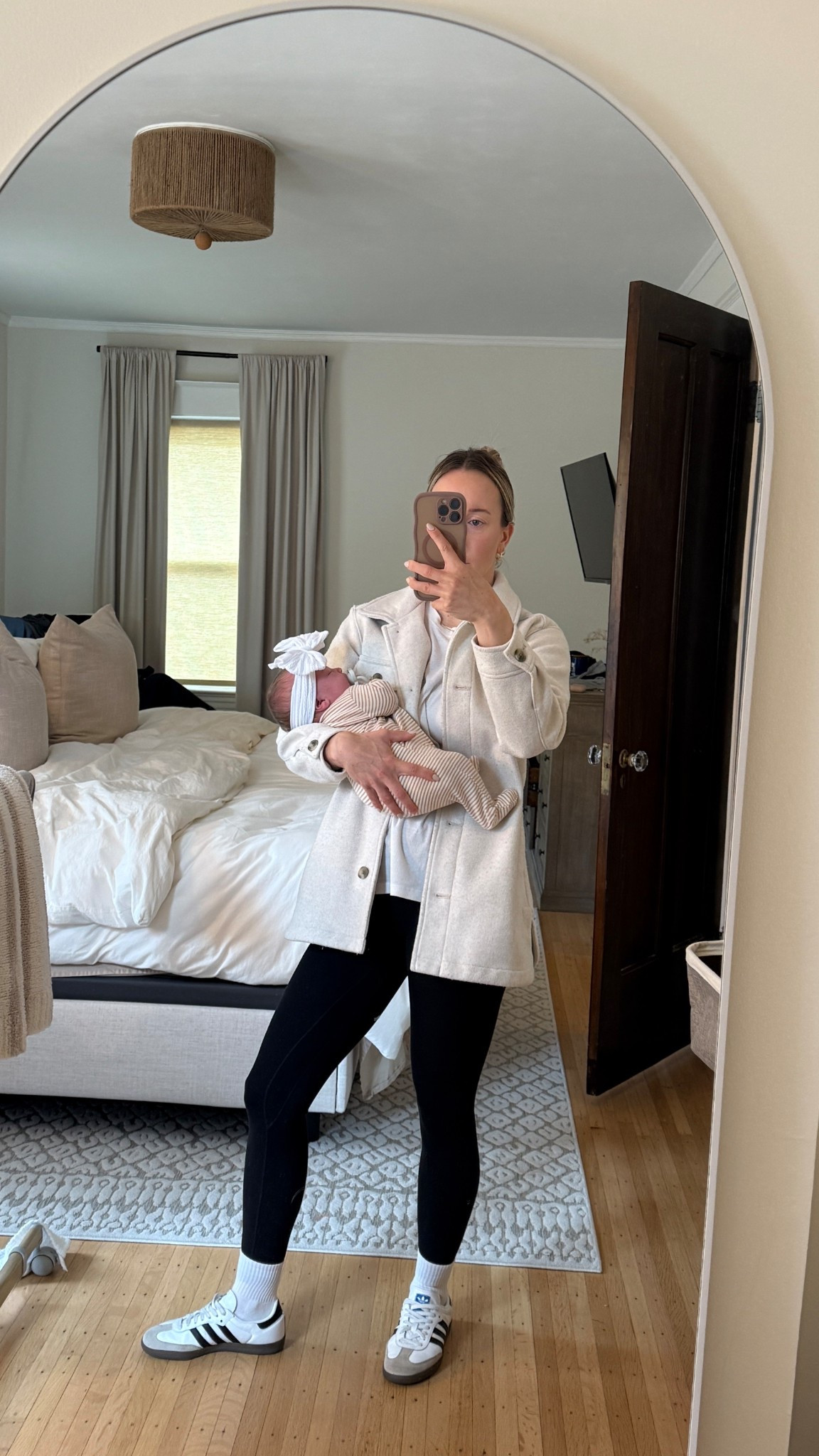 Outfit to take baby girl to the doctors! Keeping it comfy with leggings and as jacket! 

#LTKBaby #LTKFindsUnder50