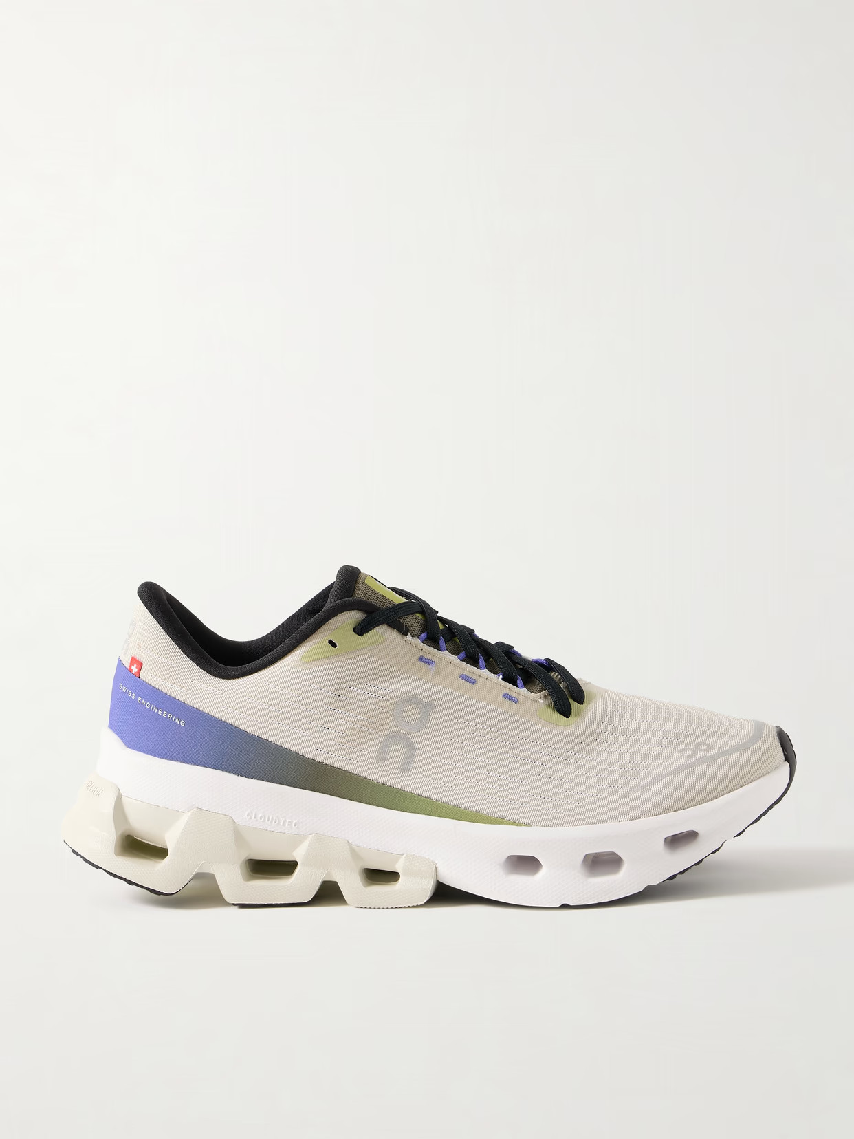 ON - Cloudspark Rubber-trimmed Recycled-mesh Sneakers - White | NET-A-PORTER (US)