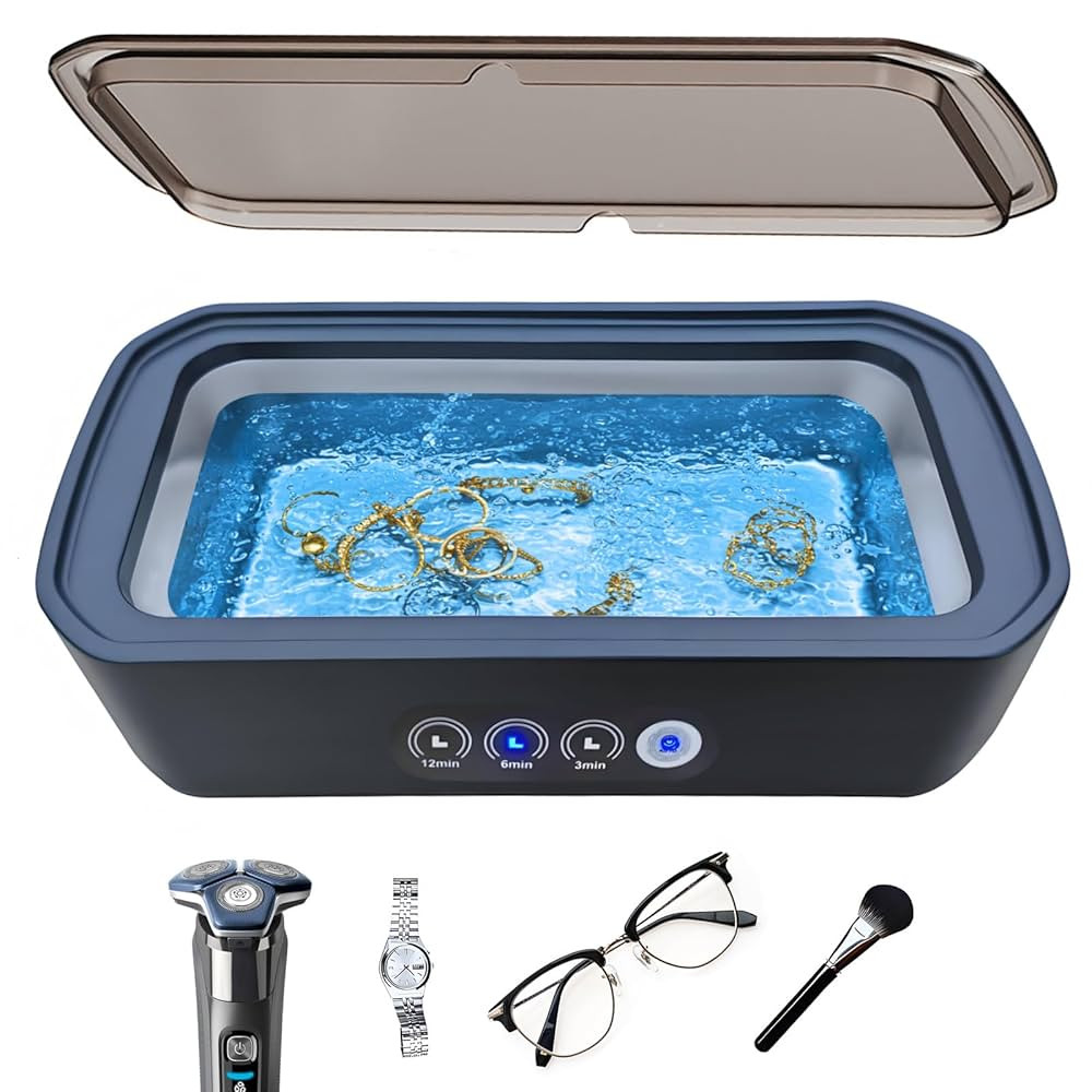 Ultrasonic Cleaner, 2025 Upgraded 22oz 48KHz Ultrasonic Jewelry Cleaner Machine for Eyeglasses, M... | Amazon (US)