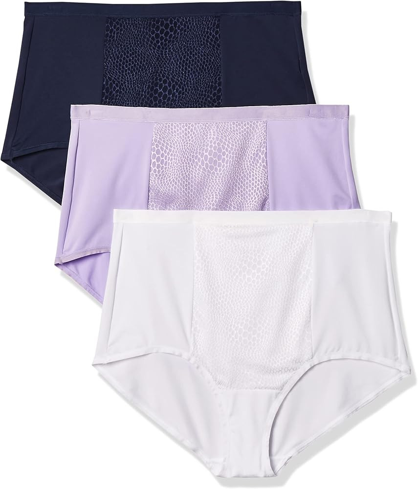 Warner's Women's Blissful Benefits Tummy-Smoothing Comfort Microfiber Brief 3-Pack Rs4433w | Amazon (US)