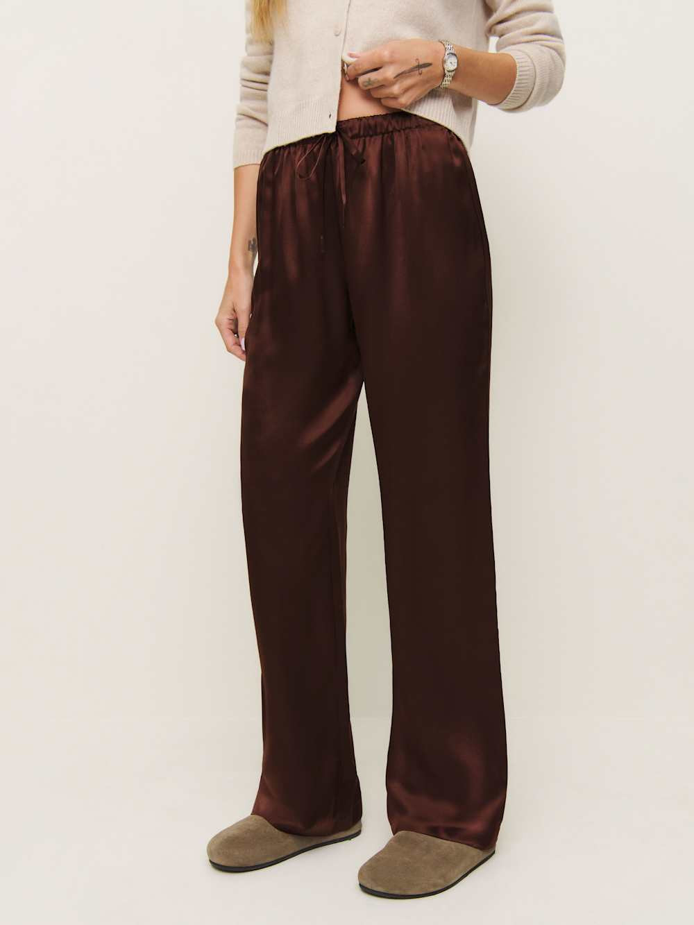 Olina Silk Pant | Reformation (Global)