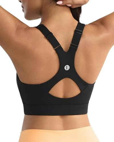 RUNNING GIRL Sports Bra for Women,Adjustable Straps Supportive High Impact Sports Bra with Sewn i... | Amazon (US)