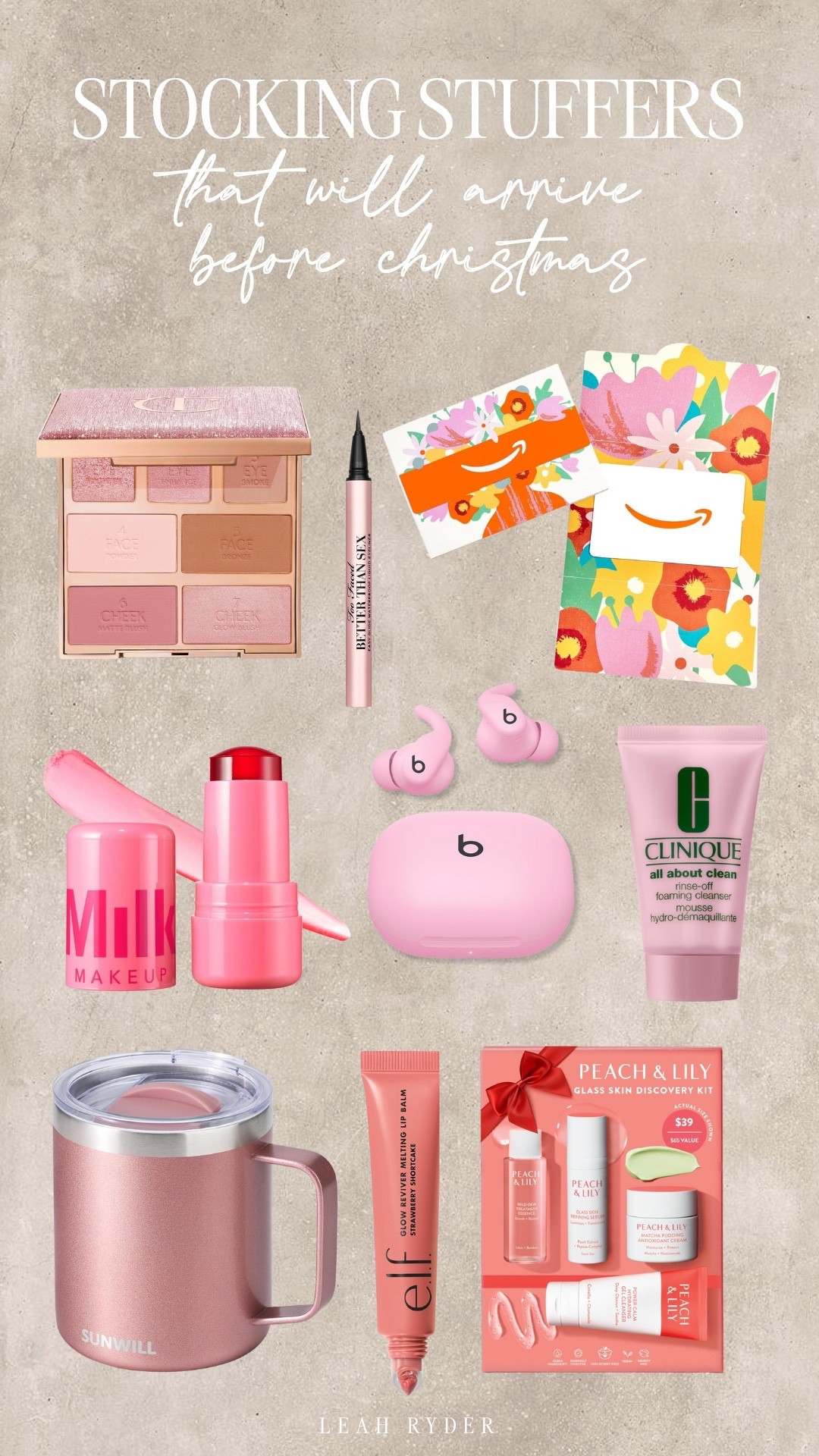 These stocking stuffer ideas that arrive before Christmas are perfect for last-minute shoppers who still want thoughtful, giftable finds. From beauty favorites and skincare minis to cozy mugs and small tech accessories, these stocking stuffers are easy to order and easy to love. Each item is compact, practical, and ideal for filling stockings without the stress of delayed shipping. If you’re searching for affordable last-minute stocking stuffers that feel elevated and useful, this list has you covered.


#LTKselfcare #LTKGiftGuide #LTKHoliday