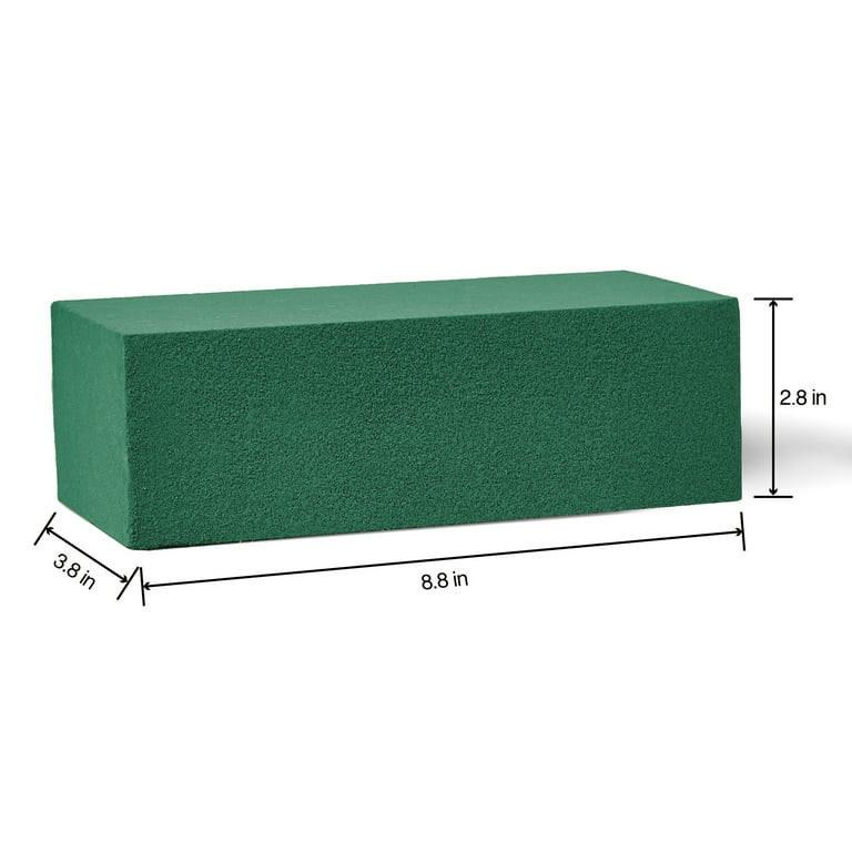 FloraCraft Floral Artesia WetF\u014dM 3 Piece Brick 2.8 inch x 3.8 inch x 8.8 inch Green | Walmart (US)