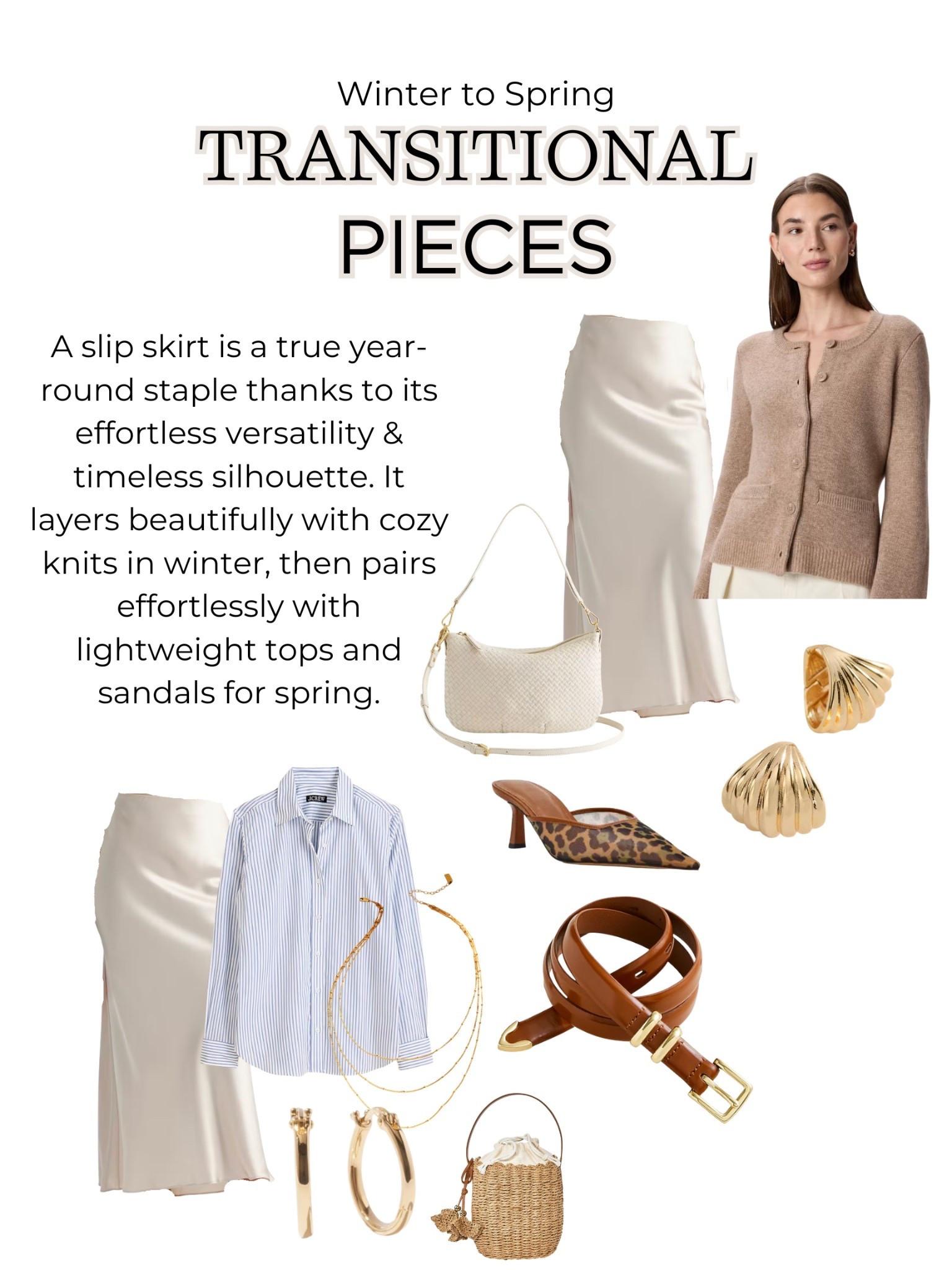 This champagne slip skirt is the perfect closet staple to create easy, polished looks for any season! 

#LTKootd #LTKSeasonal