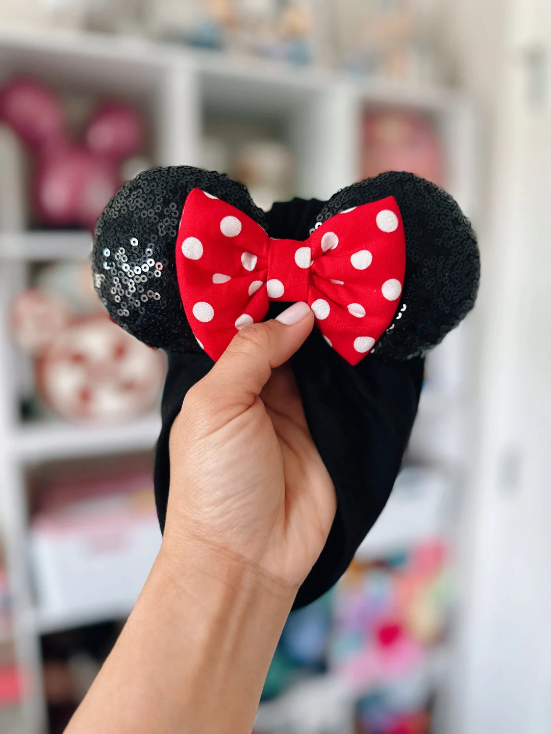 Polka Dots Ears || Minnie Ears Headwrap || Minnie Ears Turban || Minnie Mouse Headband - Etsy | Etsy (US)